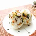 kaokaofood's cooksnap of when they made かき揚げおにぎり.