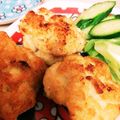 deco27's cooksnap of when they made 節約70円カレーマヨチーズおからナゲット.