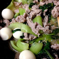 dolphinmasa's cooksnap of when they made ちんげんさいと豚こまのあっさり炒め.
