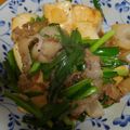 ゆうハナレグミ's cooksnap of when they made にら豚炒め☆豆腐うまっ♪.