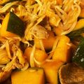 カプチッチ's cooksnap of when they made 弁当に！豚肉レンジかぼちゃモヤシの炒め物.