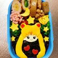 Chaaa_room's cooksnap of when they made セーラームーン♡キャラ弁.