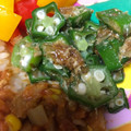 shan0625's cooksnap of when they made オクラのごまおかか和え.