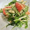 ムーヒツジ's cooksnap of when they made 水菜カニカマとまとのさっぱりサラダ.
