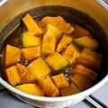 Jr君's cooksnap of when they made かぼちゃの煮物♪.