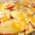 omelet's cooksnap of when they made トマトとズッキーニのグラタン☆.
