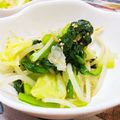 なおきんとん's cooksnap of when they made 豆モヤシと小松菜のナムル☆お酢をプラス☆.