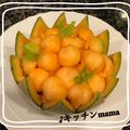 ♪キッチンmama's cooksnap of when they made おしゃれ!ペルシャ風メロンのデザート♪.