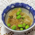 ゆけり３兄弟's cooksnap of when they made 枝豆と大根おろしの☆酢のもの☆.