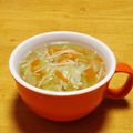 ドルフィンサーモン's cooksnap of when they made 鶏ガラで♪野菜たっぷり和風のスープ.