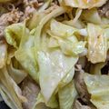 らっきー！'s cooksnap of when they made 豚バラとキャベツのキムチ炒め.