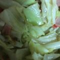 ma___111's cooksnap of when they made お弁当に。キャベツとカニカマのカレー炒め.