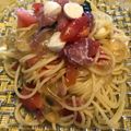 ♪でこ♪'s cooksnap of when they made 夏にピッタリ♪コンソメジュレの冷静パスタ.