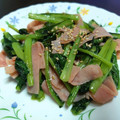 レモンちゃん♡'s cooksnap of when they made お弁当のおかず☆小松菜とハムの中華炒め.