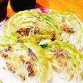かわゆう1211's cooksnap of when they made キャベツとアンチョビのオーブン焼.