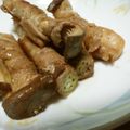 ねこはがき's cooksnap of when they made レンチン簡単！オクラとエリンギの肉巻き.