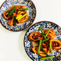ミッキーこむぎ's cooksnap of when they made イカとニンニクの茎の炒めもの♪.