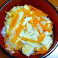 なまちょこれいと's cooksnap of when they made ダイエットに！ヘルシー高野豆腐で親子丼？.