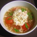 ひさかた's cooksnap of when they made 簡単ヘルシー、ミニトマトと卵のスープ☆.