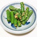 クックR42V49☆'s cooksnap of when they made お弁当 レンジでいんげんの胡麻和え.