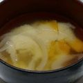 ヨシヨッシー's cooksnap of when they made 保育園メニュー☆南瓜と玉ねぎの味噌汁.
