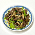 にきけん's cooksnap of when they made きのこと青菜たっぷり♡牛肉の炒め煮.