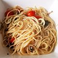 ゲーナがんも's cooksnap of when they made 生ハムとミニトマトのパスタ♫ฺ♦｡+ﾟ.