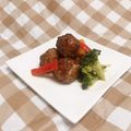 ドリフトローズ's cooksnap of when they made 豚こまで作る♪黒酢あんかけの肉団子✨.