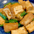 a15man's cooksnap of when they made 厚揚げとピーマンのオイスター炒め　簡単.