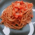 ぽんぽこ2486's cooksnap of when they made ローストチキンのリメイク☆パスタ.