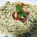 dori-'s cooksnap of when they made ヨーグルトで爽やか北海道♪バジリコ素麺.