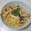 ぱにぱる's cooksnap of when they made しそ&エリンギベーコン豆乳クリームパスタ.