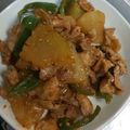 M130018's cooksnap of when they made ご飯がすすむ★冬瓜と豚肉のピリ辛味噌炒め.