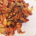 mogmoggg's cooksnap of when they made キュウリ大量消費♪鶏キムチ炒め♪.