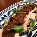 lilytomomi's cooksnap of when they made ローストポークオニオンソースがけ.