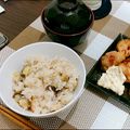 ぷる＊'s cooksnap of when they made 茄子の炊き込みご飯.