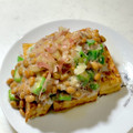♪ゆかたん♡'s cooksnap of when they made 厚揚げのさっぱりネバネバ納豆ソースがけ.
