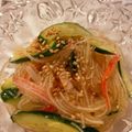 Chico・・☆'s cooksnap of when they made ポンのきゅうりとカニカマの春雨サラダ.