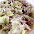 向日葵くっく's cooksnap of when they made レンジで簡単！鯖缶とキャベツのレンジ煮.