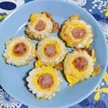 カバゴン's cooksnap of when they made ゴーヤの花型卵とじ.