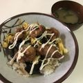 papikun's cooksnap of when they made 鶏マヨ丼.