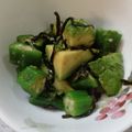 みちゃこmisako's cooksnap of when they made アボカドオクラの塩昆布あえ.