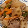 麗龍蘭's cooksnap of when they made れんこんと豚肉のオイスターポン酢炒め♪.