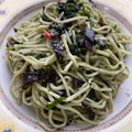Moggieneko's cooksnap of when they made ごま油でおいしさUP♪簡単海苔パスタ.