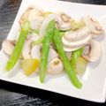 ルぴあ's cooksnap of when they made マッシュルームとアスパラ塩レモン.