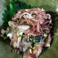 buremore's cooksnap of when they made あじのタタキ梅じそ和え.