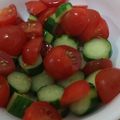 あゆたっくん's cooksnap of when they made ＊ミニトマトと胡瓜の酢の物＊.