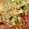 mofuo's cooksnap of when they made ハワイで食べた味を再現！スパイシーポキ☆.