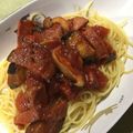 えびあぼかどさんど's cooksnap of when they made [簡単]トマトナスベーコンパスタ.