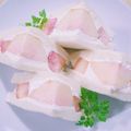 mitino's cooksnap of when they made おもてなしにも!桃のミニサンドイッチ.